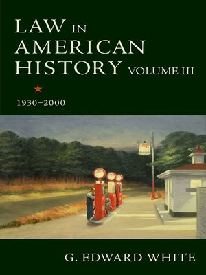 cover image of Law in American History, Volume III